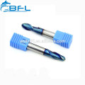 BFL Alta Precisão Ferramental CNC Carbide Ball Nose Fresa CutterTools-2 dentes